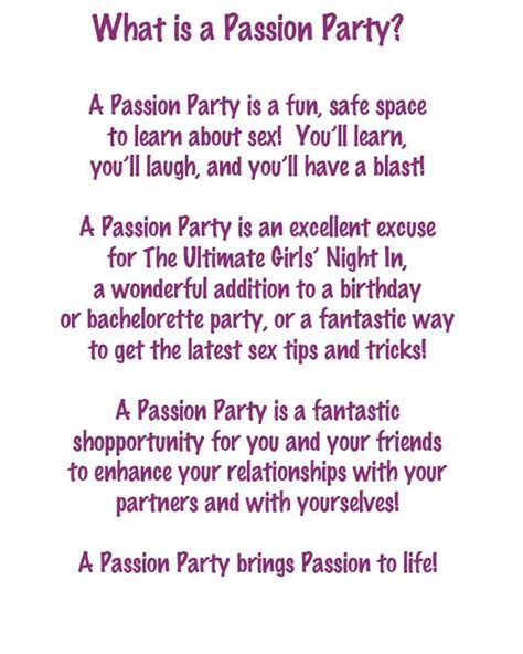 Pin By Passion Parties By Wendy On Passion Passion Parties Passion Party Ideas Passion