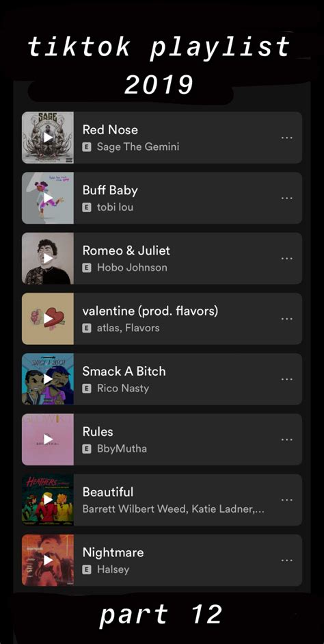 Tiktok Playlist Song Playlist Music Playlist Songs