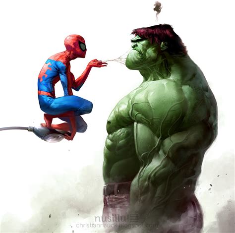 Spidey Vs Hulk By Christiannauck On Deviantart