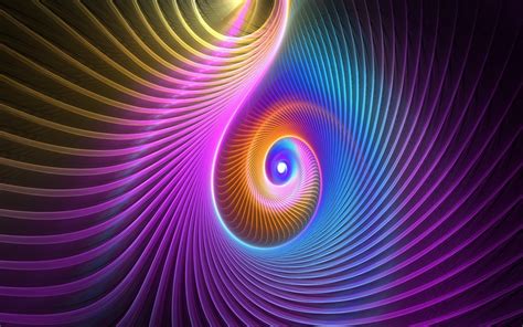 Neon Spiral Abstract Hd Wallpaper 1920x1200 10744 Wallpapers Hd