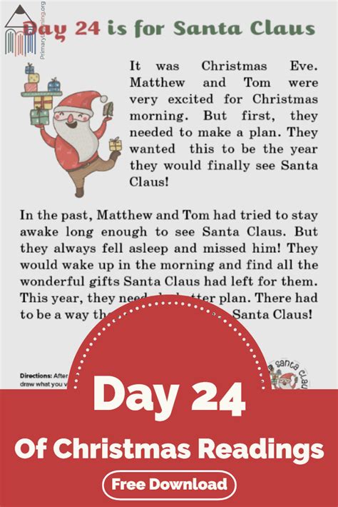 Day 24 Of Christmas Readings Christmas Reading Kids Reading Free