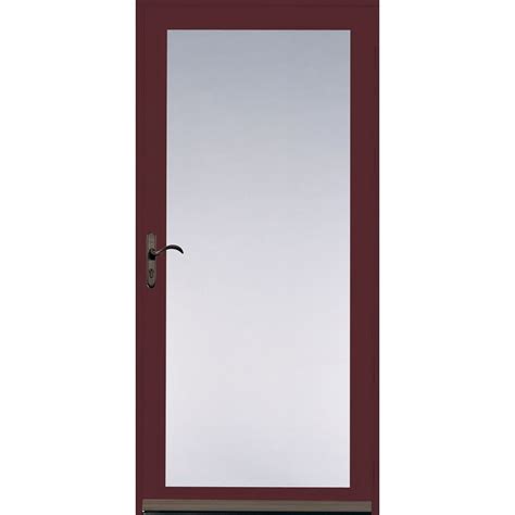 Shop Pella Ashford Cranberry Full View Safety Glass And Interchangeable
