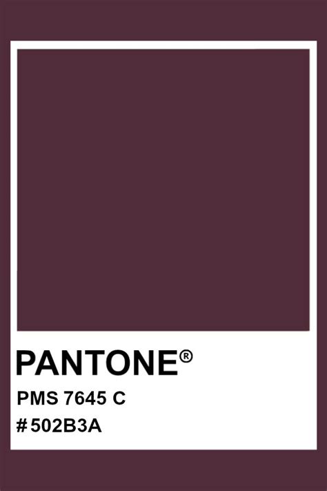 Pantone 7645 C Pantone Color Pms Hex Pantone Matching System