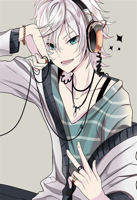 Random Anime Guy With Headphones Anime Pinterest