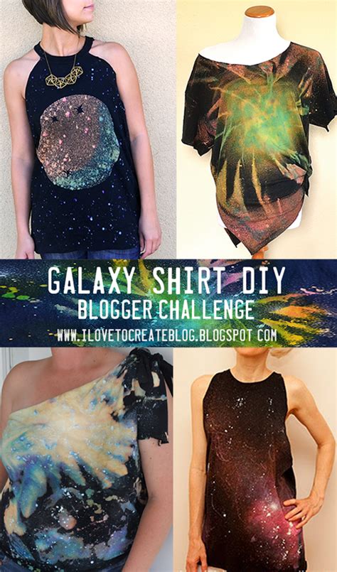 Ilovetocreate Blog Galaxy Shirt Diy Blogger Challenge The Results
