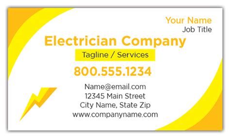 Electrical Business Cards