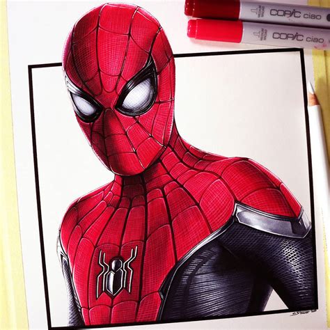 Spider Man Far From Home Fan Art Drawing By Lethalchris On Deviantart