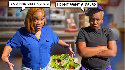 telling my fiance “you are fat” then ordering her a salad🥗 youtube