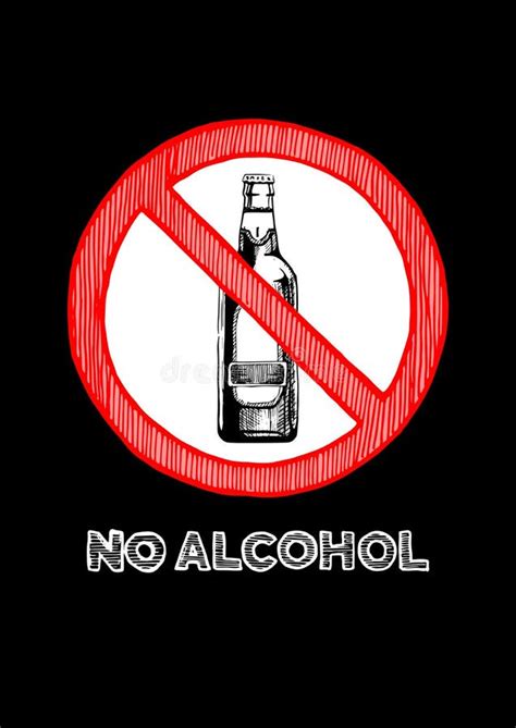 No Alcohol Sign Stock Vector Illustration Of Drunk Permitted 95786859
