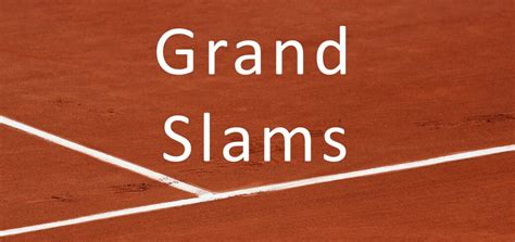 So they weren't (and aren't) really the grand slams. Grand Slam sponsors - Score and Change