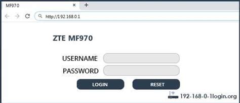 Now enter the default username and password of your. ZTE MF970 - default username/password and default router IP