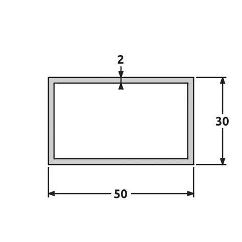 Tube 60x40x2 tube rectangulaire, 80x40x3 tube carré, 120x60x3 tube vous pouvez vérifier les prix, poids et dimensions des tubes rectangulaires un gamma élevé. Tube rectangulaire 50 x 30 x 2 mm - Alu Pour Tous