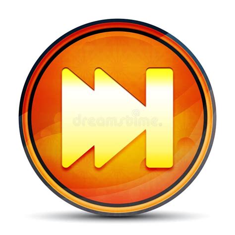 Orange Next Buttons With Chrome Frame Round Glass Shiny 3d Icons With