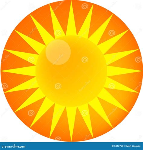 Icono Brillante Del Sol Amarillo Stock De Ilustración Ilustración De