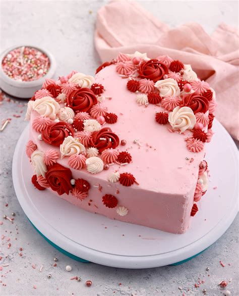 Easy Heart Shaped Cake Tutorial Sugar And Sparrow