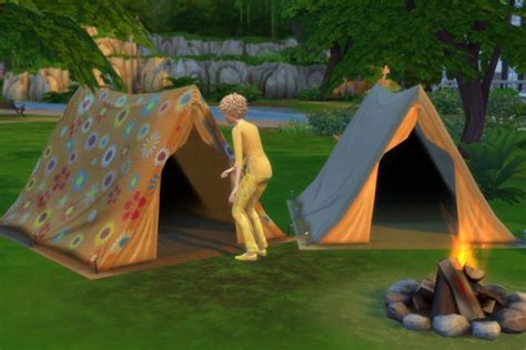 Blackys Sims 4 Zoo Hippie Tent By Mammut • Sims 4 Downloads