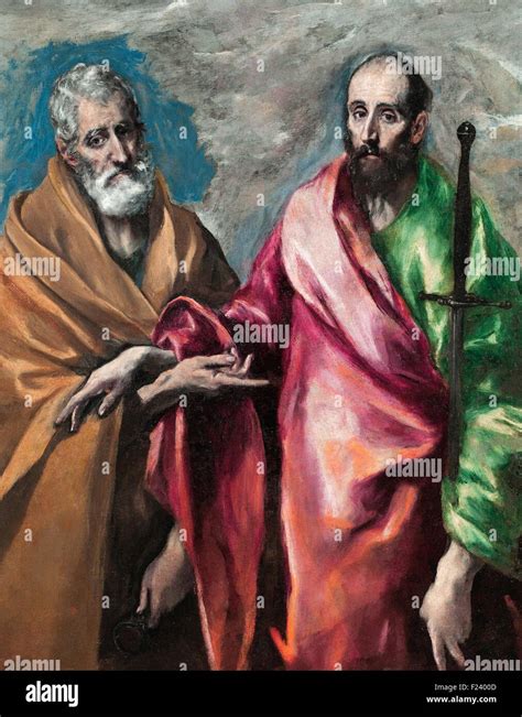 El Greco Saint Peter And Saint Paul 08 Stock Photo Alamy