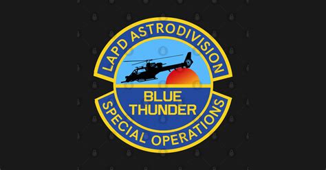 Blue Thunder Patch Blue Thunder Sticker Teepublic