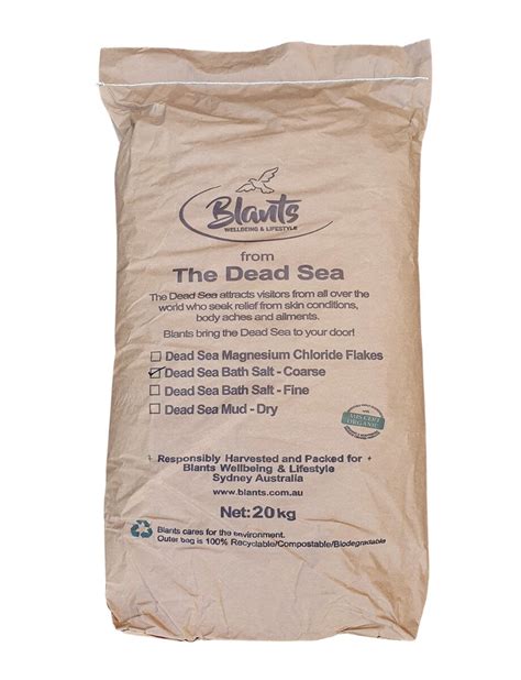 Dead Sea Salt 20kg Blants New Zealand