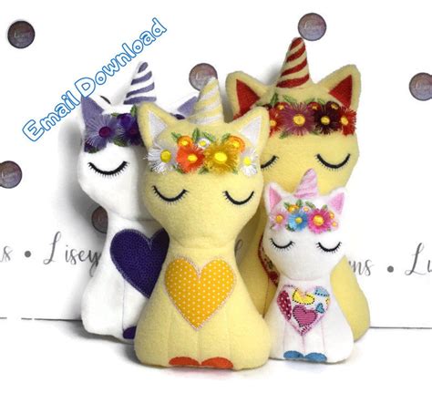 Unicorn Plush Ith Heart More Than 1 Size Available Email Etsy Email