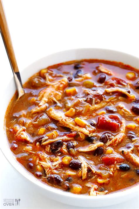 It is an easy way to make a tasty, filling meal with just the right amount of heat. Slow Cooker Chicken Enchilada Soup | Gimme Some Oven