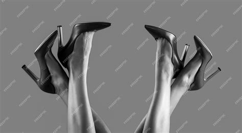 Premium Photo High Heel Shoes Beautiful Legs Woman Pretty Female