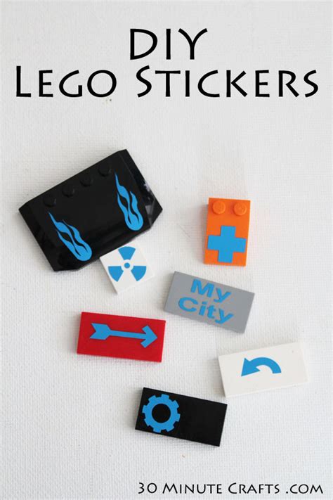 Diy Lego Stickers 30 Minute Crafts