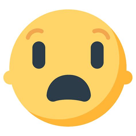 Scared Emoji Messenger Clipart Fearful Face Emoji Png Scared Emoji