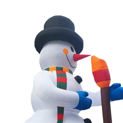 6m Giant Snowman Christmas Inflatable 20ft