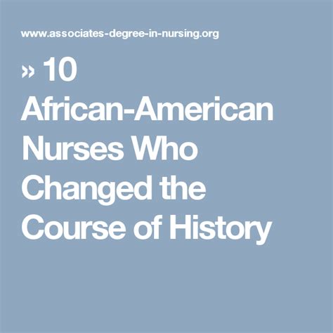 10 African American Nurses Who Changed The Course Of History