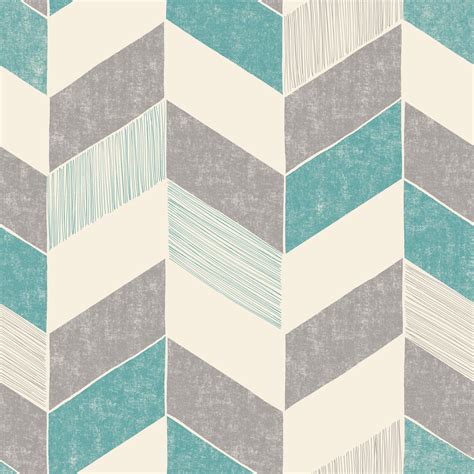 Fine Décor Astrid Teal Geometric Wallpaper Departments