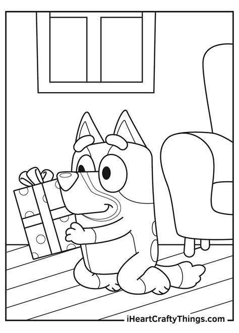 Bluey Bingo Coloring Page Bluey Coloring Pages Shauna Canute
