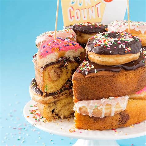 This 4 Layer Donut Cake Is What Birthday Dreams Are Made Of Brit Co