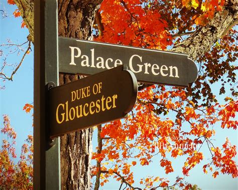 Colonial Williamsburg Street Signs Duke Of Gloucester Palace Green