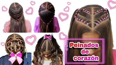 Peinados F Ciles Para San Valentin Peinados De Coraz N Youtube