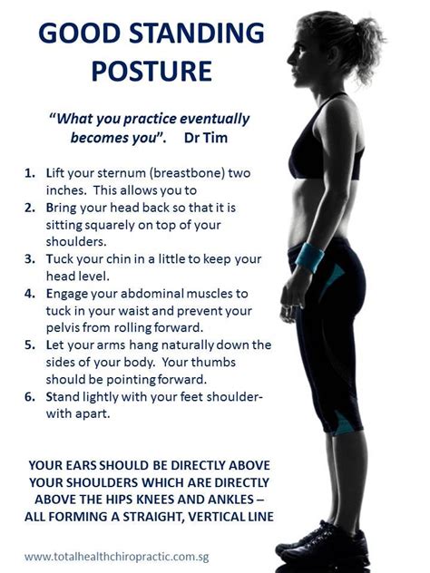 Good Posture Standing Posture Good Posture Chiropractic Care