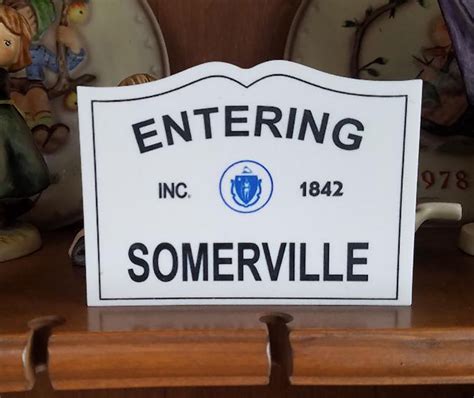 Buy Hand Crafted Massachusetts Town Line Sign Made To Order From