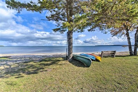 St Ignace Cottage W Deck And Beach On Lake Huron Updated 2021