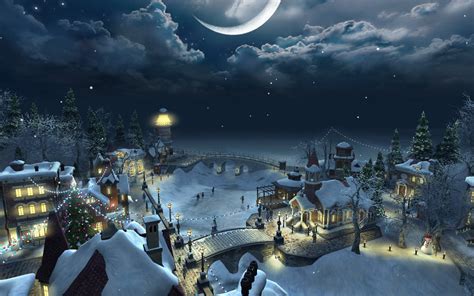 🔥 Free Download Christmas Scenery Christmas Night 1280x800 For Your