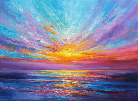 Abstract Sea Sunset Behshad Arjomandi
