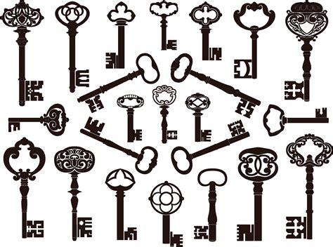 Free Vintage Key Svg 2047 Svg Cut File 3d Svg Files For Cricut