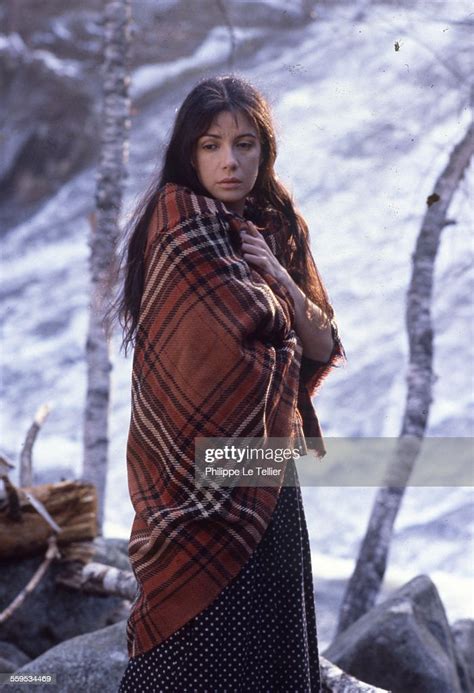 Canadian Actress Carole Laure In Quebec For The Filming Of The Movie