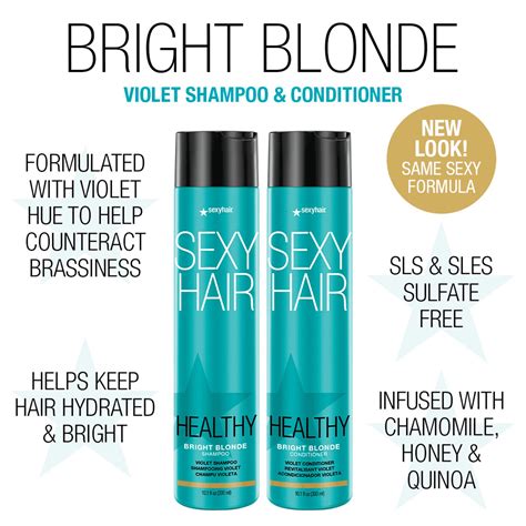 Healthy Sexy Hair Bright Blonde Violet Conditioner Sexy Hair Concepts