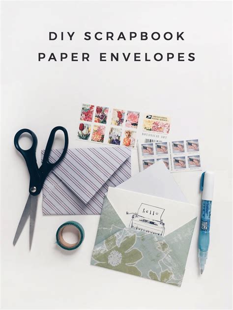 Diy Scrapbook Paper Envelopes Owl Ink