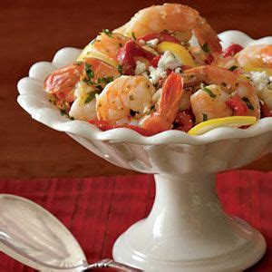 Shrimp are very tender and juicy on their own so if you marinate them it isn't to tenderize them. Mediterranean Marinated Shrimp - Appetizer Recipes