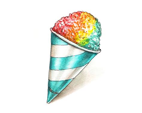 A Rainbow Snow Cone Doodlewash
