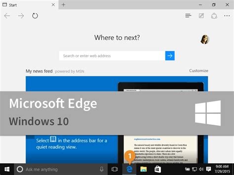 Microsoft Windows 10 Edge Customguide Tutorial Interactive