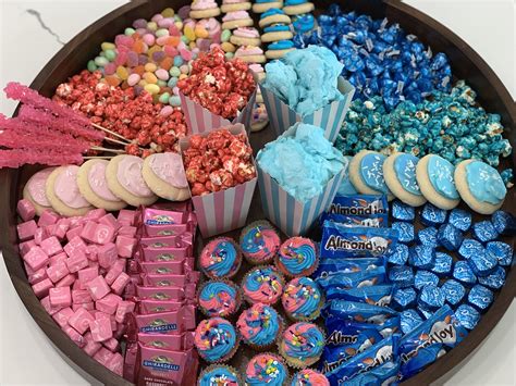 Gender Reveal Candy Board Gender Reveal Dessert Gender Reveal Food Gender Reveal Candy