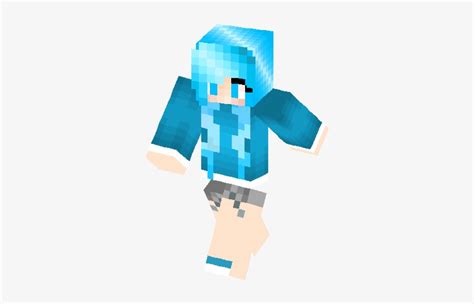 Minecraft Girl Skin Blue Hair Eva Rose Woodward