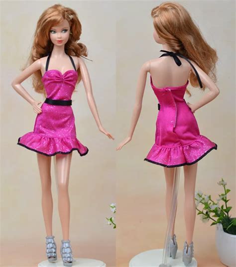 Fashion Doll Accessories Sexy Mini Dress Clothes For Barbie Dolls